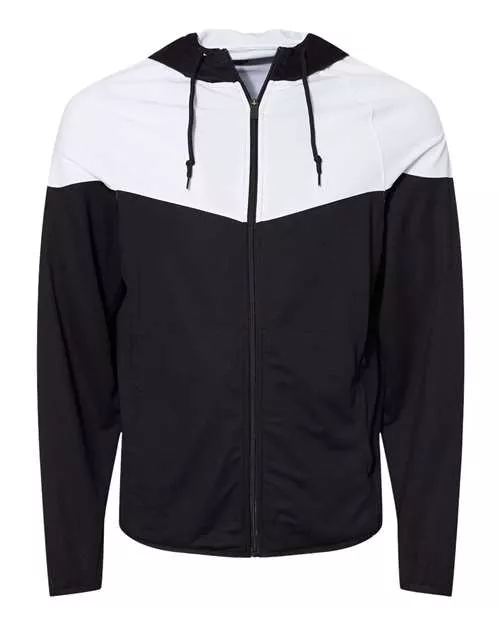Badger 7722 Men's Spirit Outer-Core Jacket – 100% Polyester Full-Zip Warm-Up Jacket with Contrast Inserts | XS–4XL