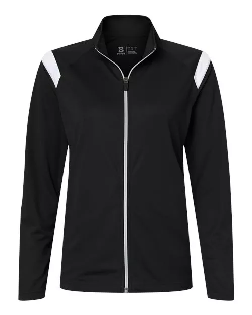 Badger 7925 Women's On The Rise Outercore Warm-Up Jacket – 5 oz. 100% Polyester Interlock Warm-Up Jacket | XS–2XL