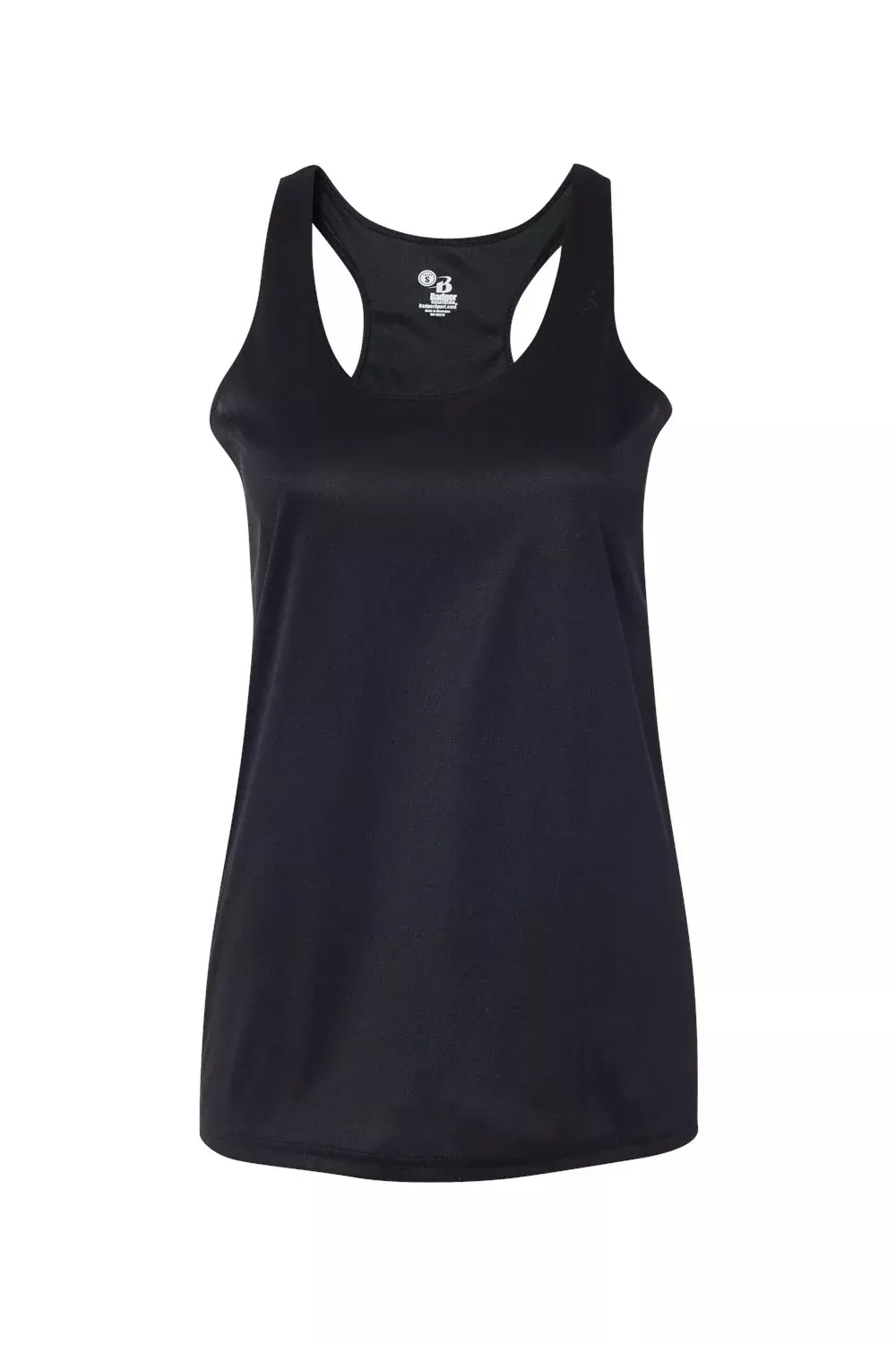 Badger Womens B-Core Moisture Wicking Racerback Tank Top - Black