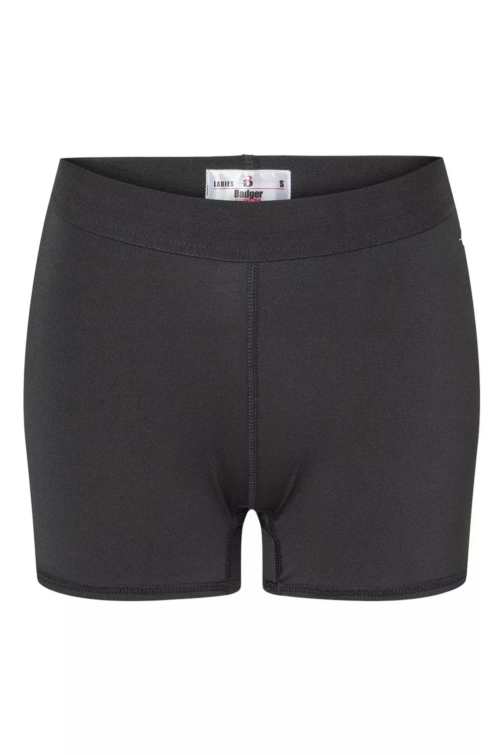 Badger Womens Moisture Wicking Pro Compression Shorts - Black