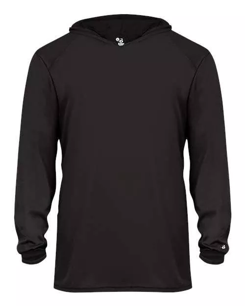 Badger Youth B-Core Long Sleeve Hooded T-Shirt 2105