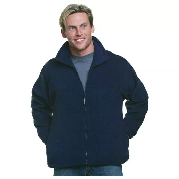 Bayside 1130 Men's USA-Made Full-Zip Fleece Jacket
