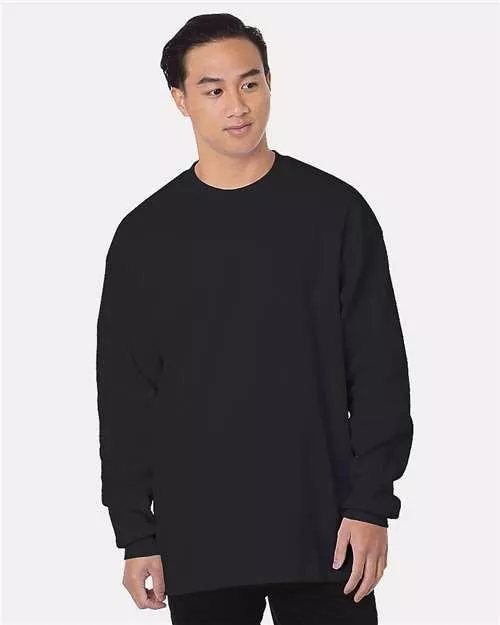 Bayside USA-Made Heavyweight Waffle Knit Thermal 8205 Plus Size