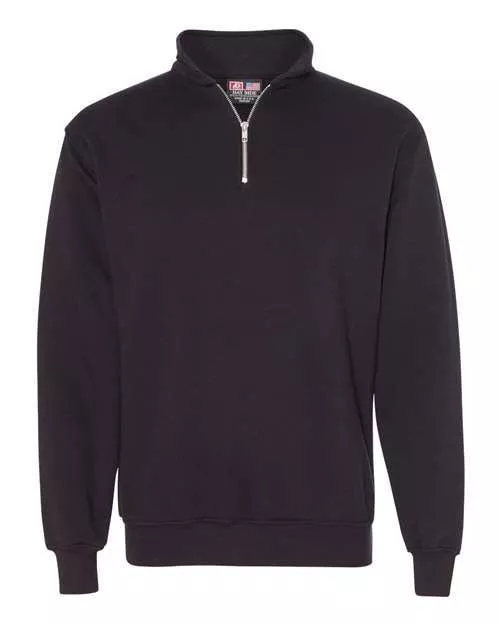Bayside USA-Made Quarter-Zip Pullover Sweatshirt 920 Plus Size