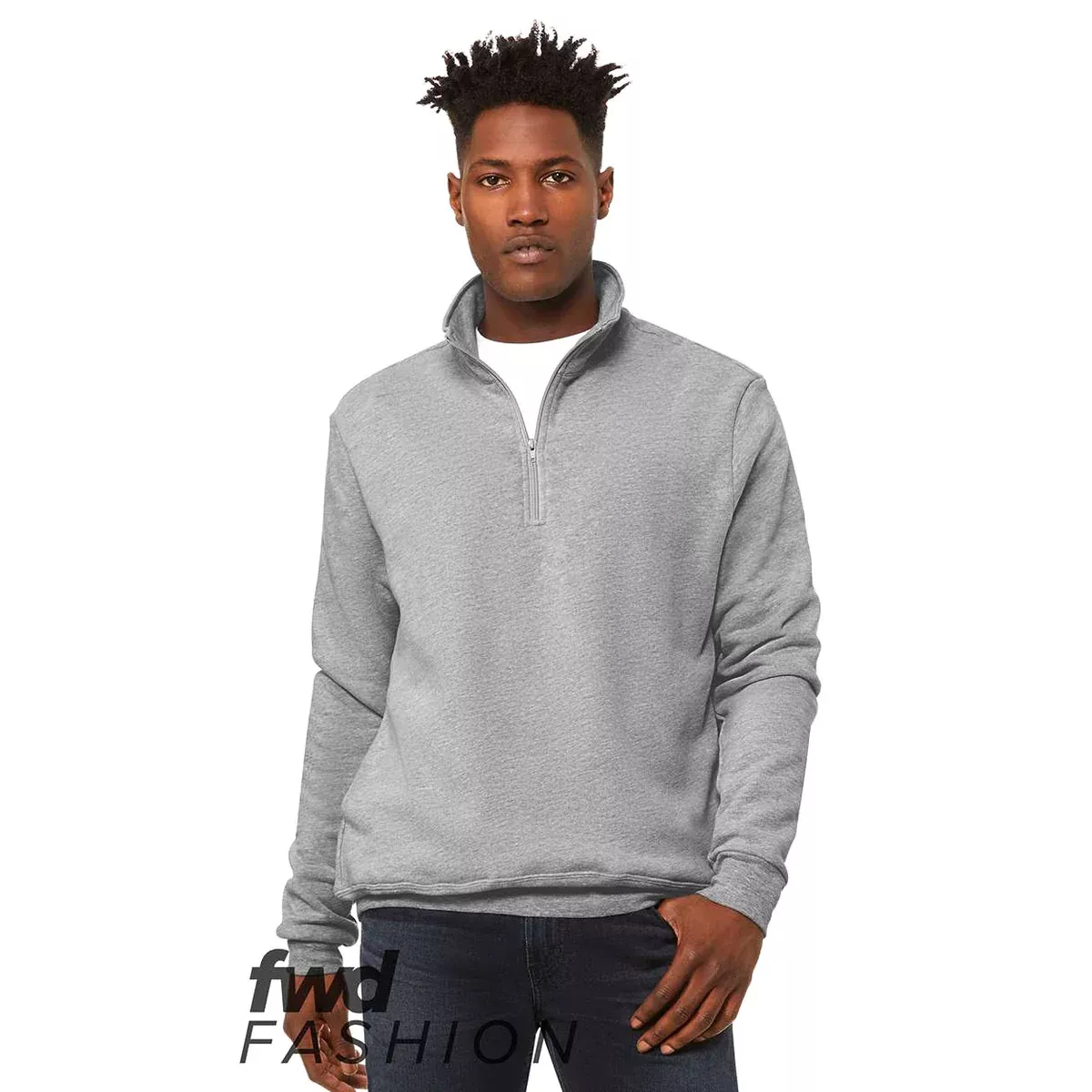 BELLA+CANVAS 3740 Unisex FWD Fashion Quarter-Zip Pullover Fleece