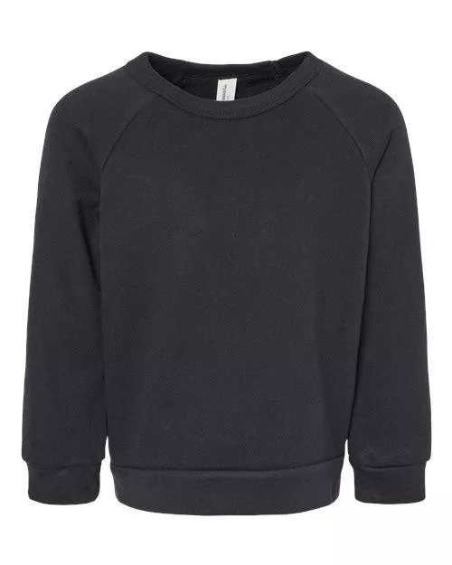 BELLA + CANVAS Toddler Sponge Fleece Raglan Sweatshirt 3901T