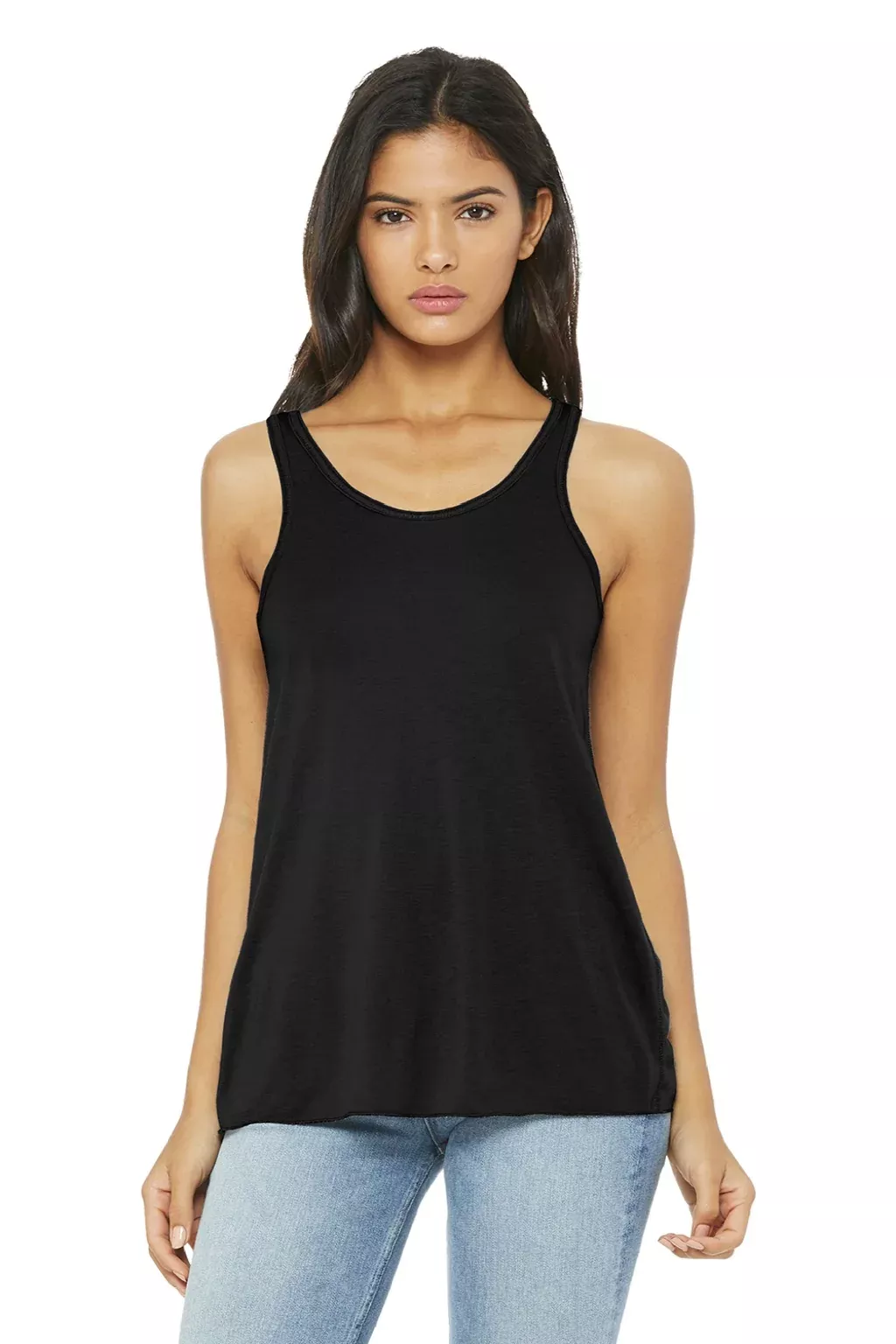 Bella + Canvas Womens Flowy Tank Top - Black