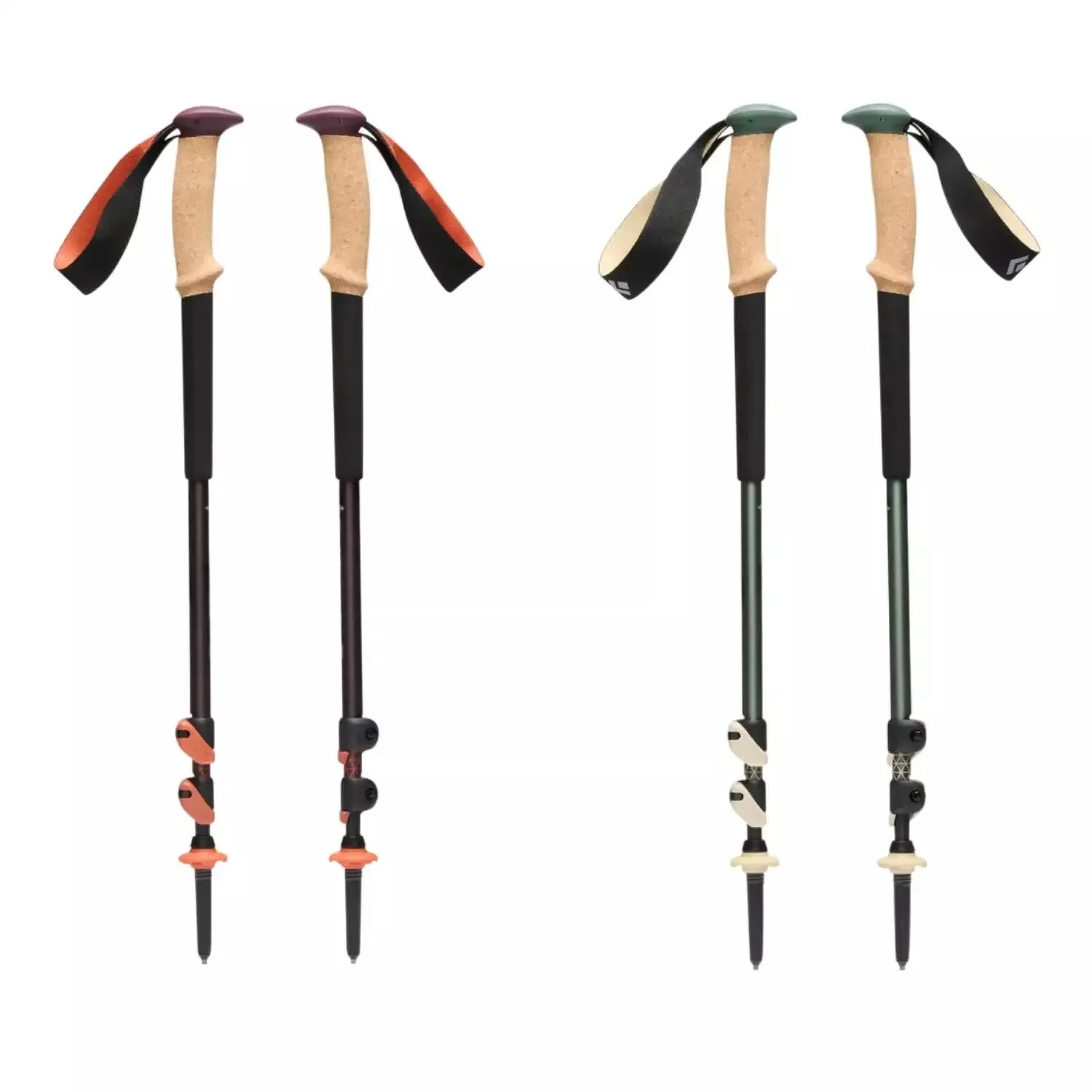 Black Diamond Trail Cork Trekking Poles – Adjustable & 4-Season Ready
