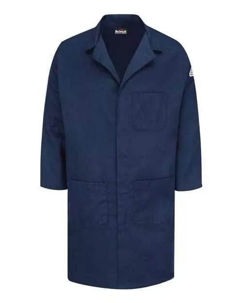 Bulwark Concealed Snap Front Lab Coat - EXCEL FR ComforTouch - 6 oz. KLL6