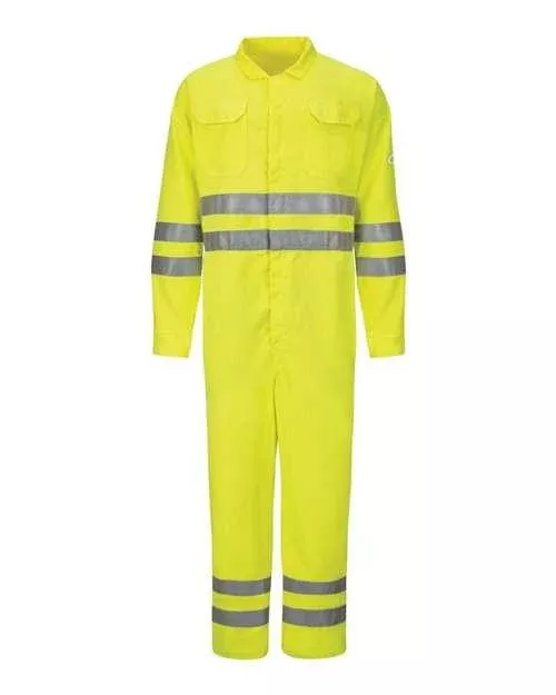 Bulwark Hi-Vis Deluxe Coverall with Reflective Trim - CoolTouch 2 - 7 oz. CMD8