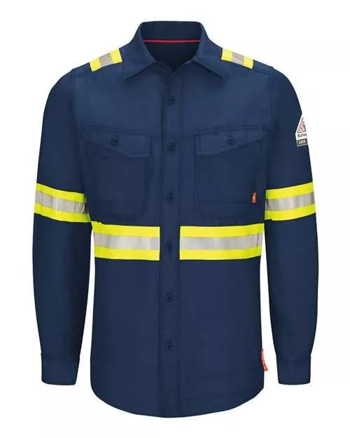 Bulwark iQ Series Endurance Enhanced Visibility Work Shirt - Tall Sizes QS40ET