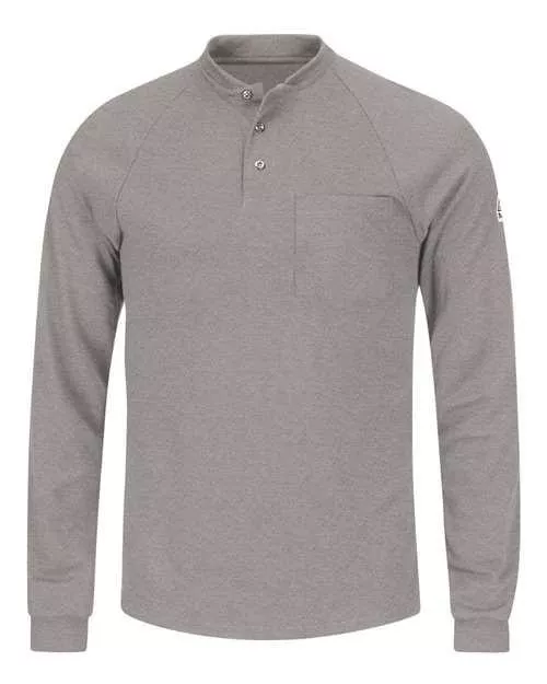 Bulwark Long Sleeve Henley Shirt- CoolTouch2 SML2 Plus Size