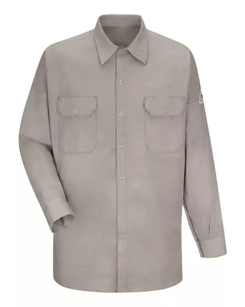 Bulwark SWW2 Men's FR Welding Work Shirt – EXCEL FR 7 oz. Cotton Shell + TUFFWELD 8.5 oz. Sleeve Lining | ATPV 7.7 CAT 1