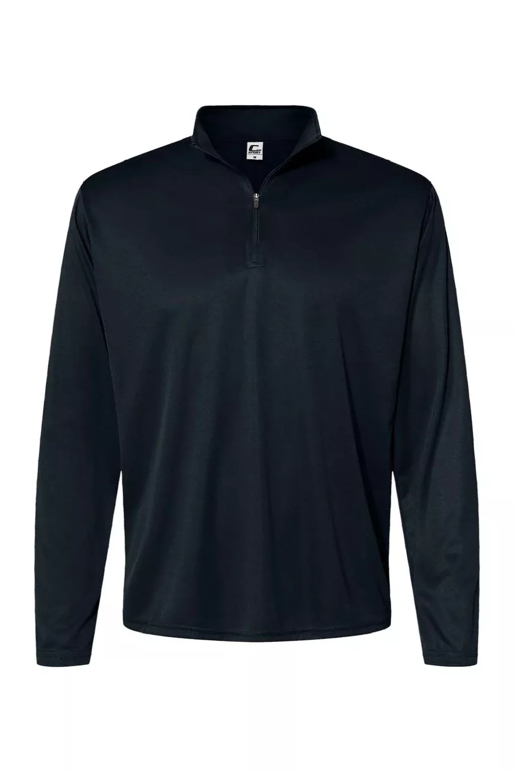 C2 Sport Mens Moisture Wicking 1/4 Zip Sweatshirt - Black