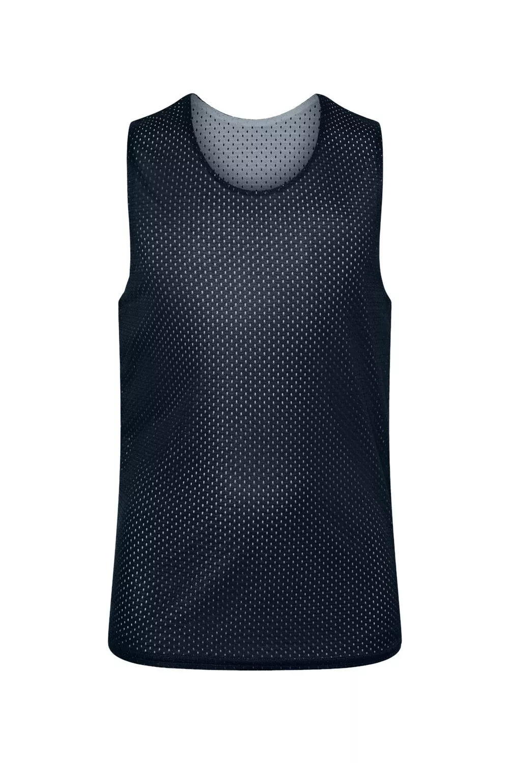 C2 Sport Youth Reversible Mesh Tank Top - Navy Blue/White