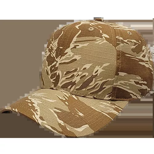 Cali Headwear KL100TT Tiger Tan Camo 6 Panel Cap USA Made