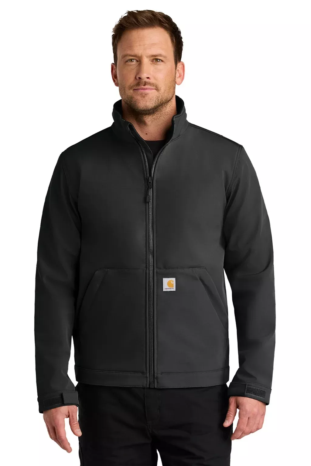 Carhartt Mens Rain Defender Full Zip Soft Shell Jacket - Black