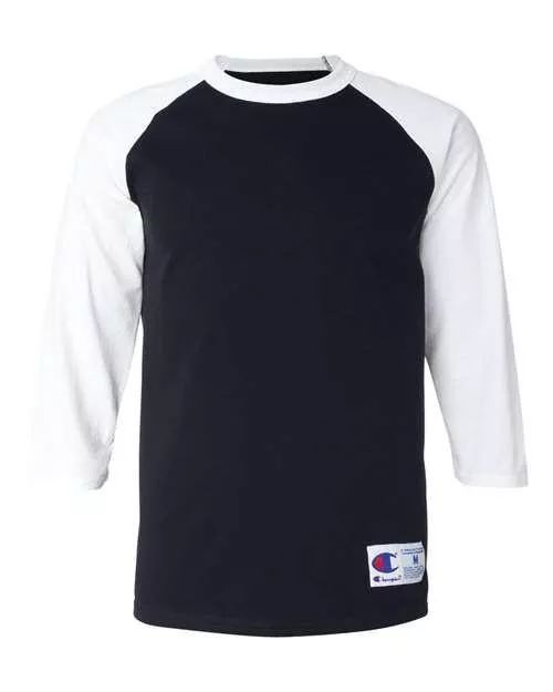 Champion Three-Quarter Raglan Sleeve Baseball T-Shirt T137