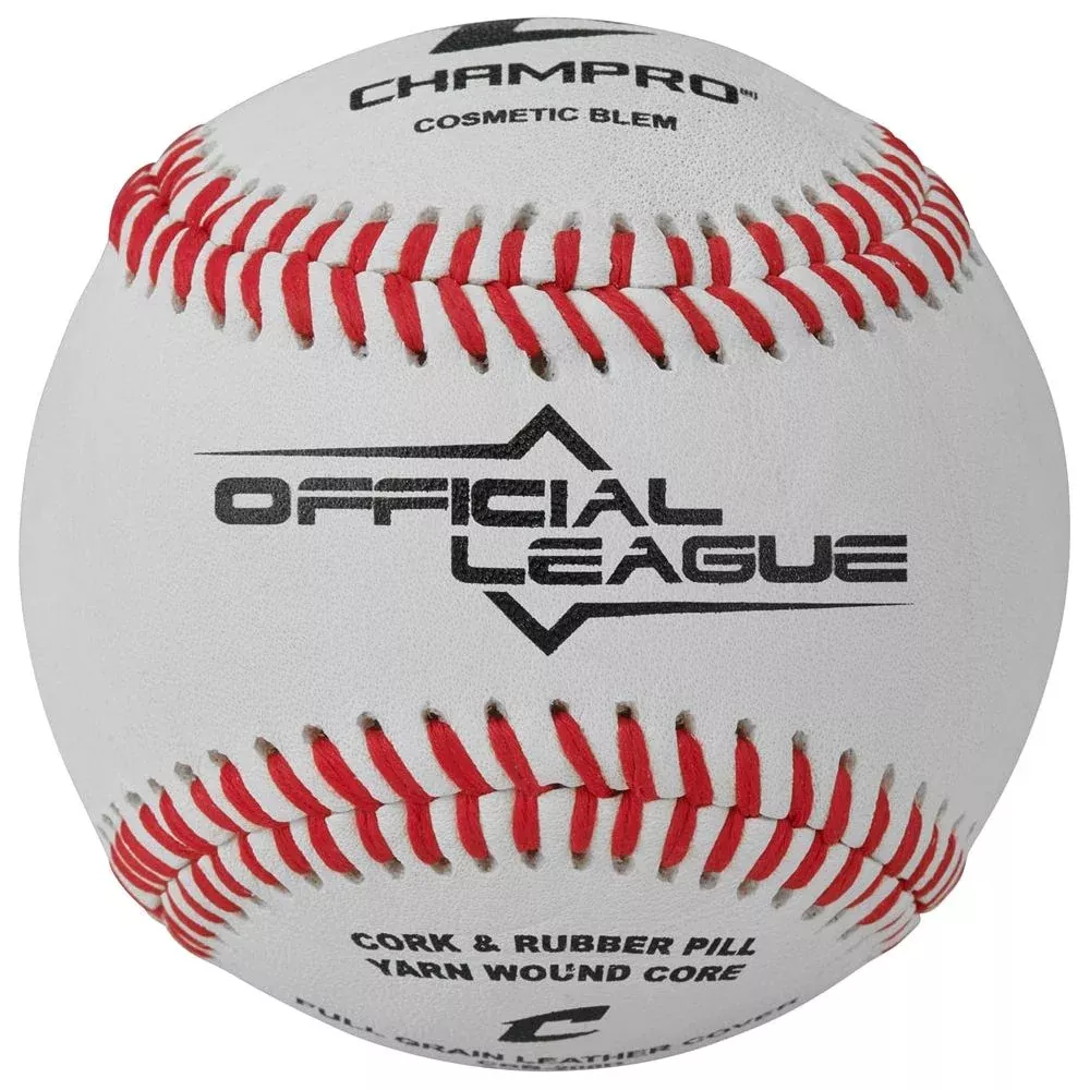Champro 200D CBB- Official League Leather Baseball