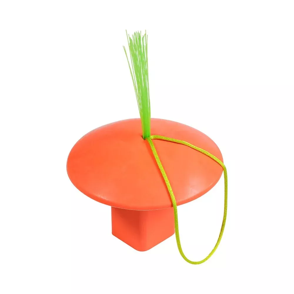 Champro B008S Base Plug Optic Orange w/Neon Green Tassel