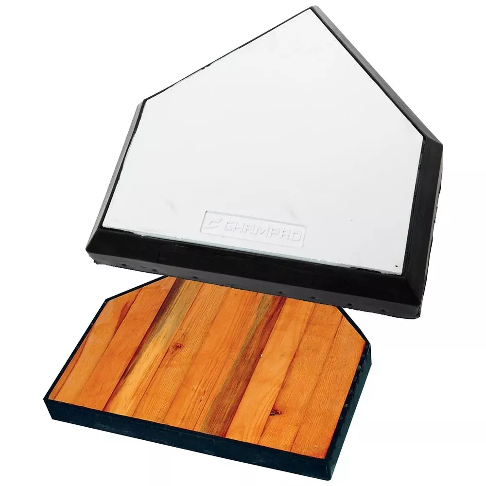 Champro B035R Pro Home Plate-Solid Wood