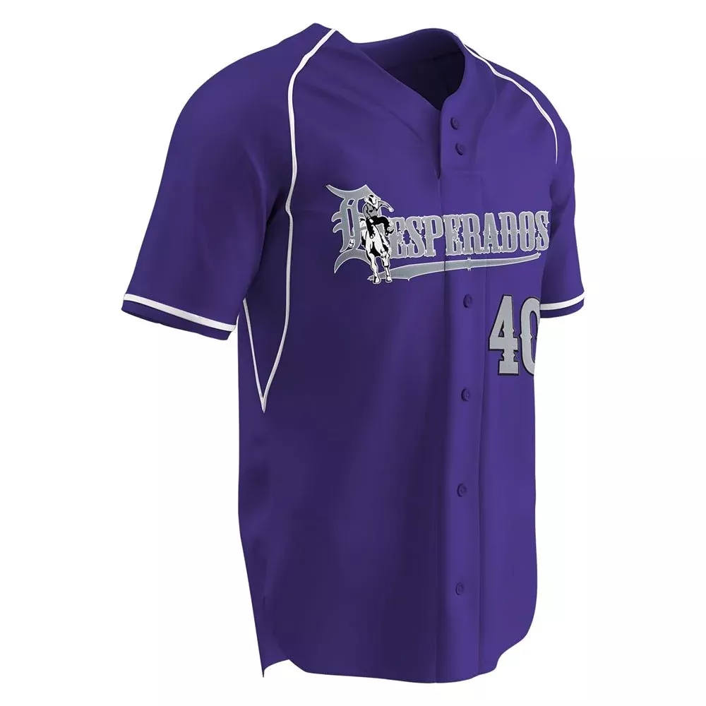Champro BS40"CYCLE " DRI-GEAR 2 Button Faux Jersey