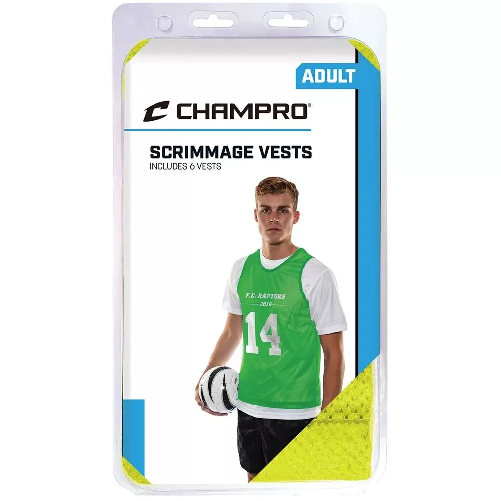 Champro SOCV6 Scrimmage Micro Mesh Soccer Pinnie 6 Pack