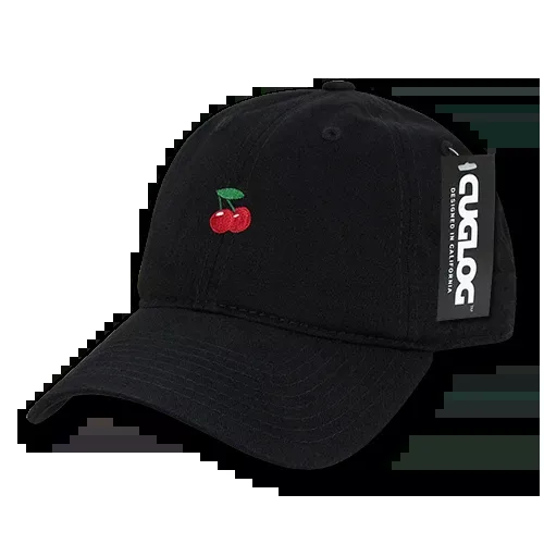 Cherry Cherries Baseball Cap Dad Hat, Black