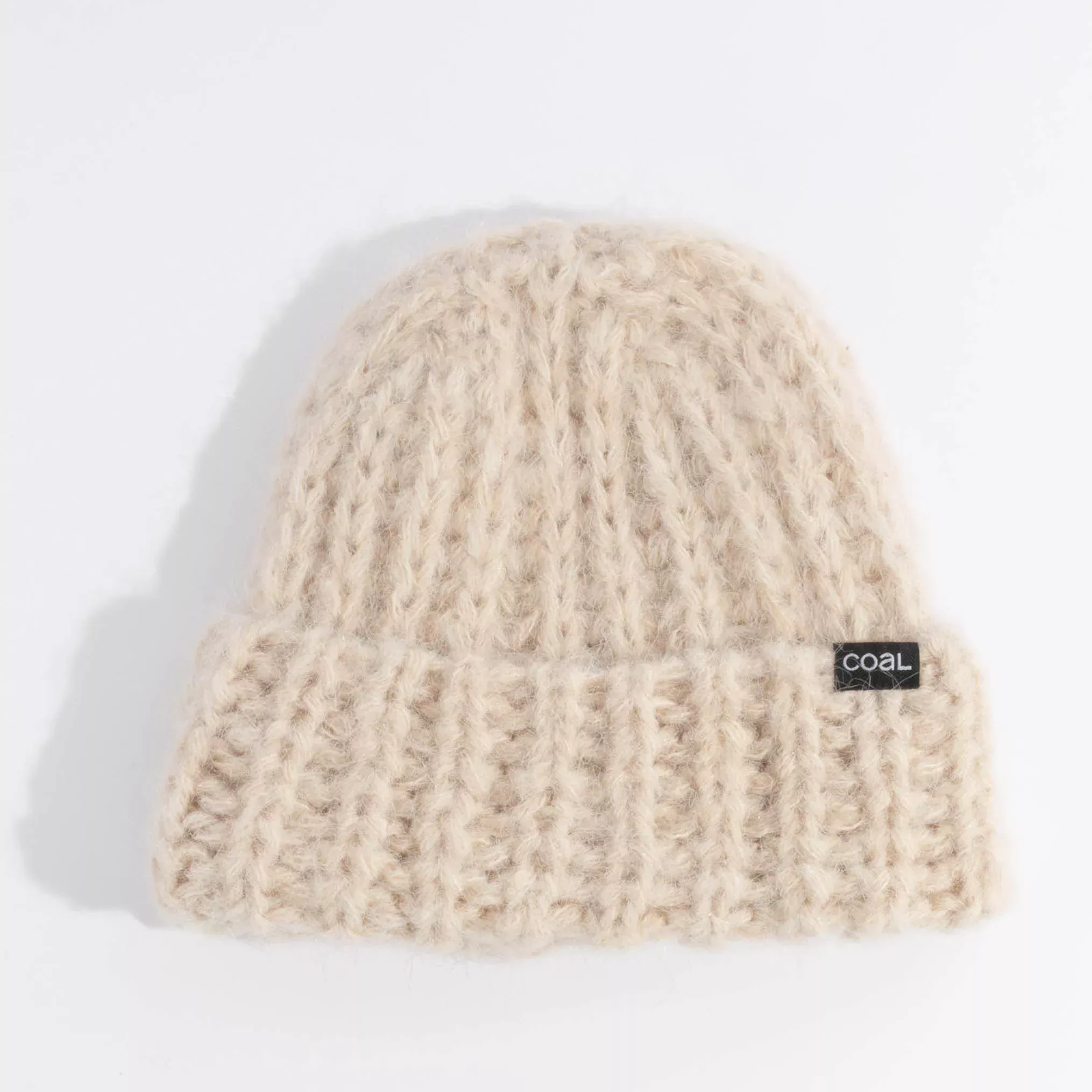 Coal Ivy Beanie – Hand-Crocheted Cable Knit with Thick Cuff