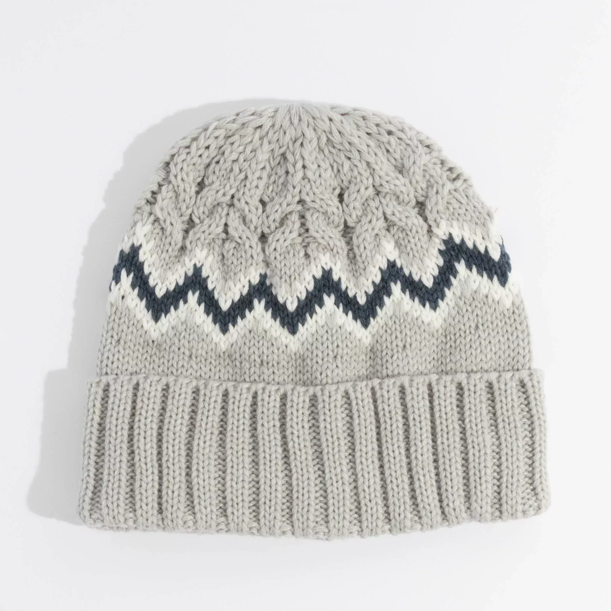 Coal Meadows Beanie – Cable Knit with Rib Cuff