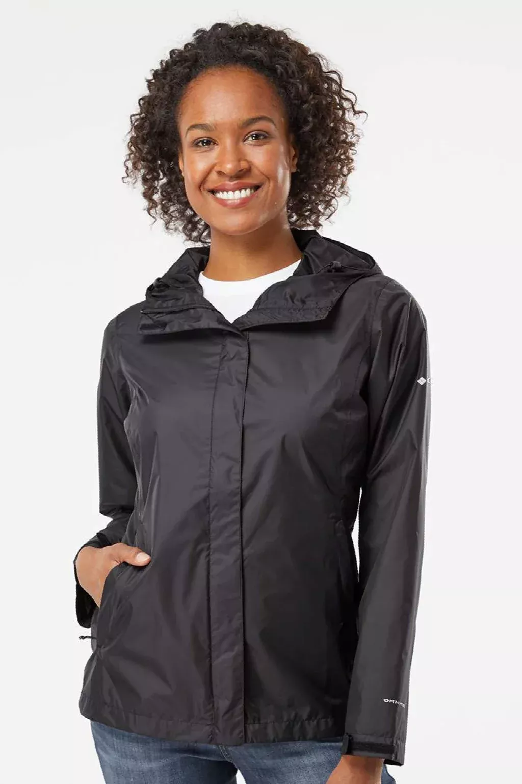 Columbia Womens Arcadia II Waterproof Full Zip Hooded Jacket - Black