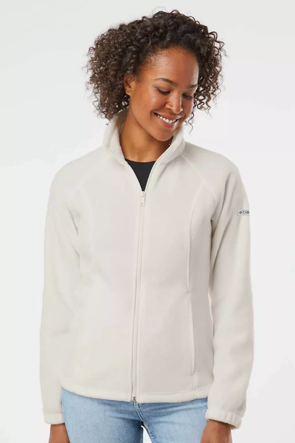 Columbia Womens Benton Springs Fleece Full Zip Jacket - Chalk White