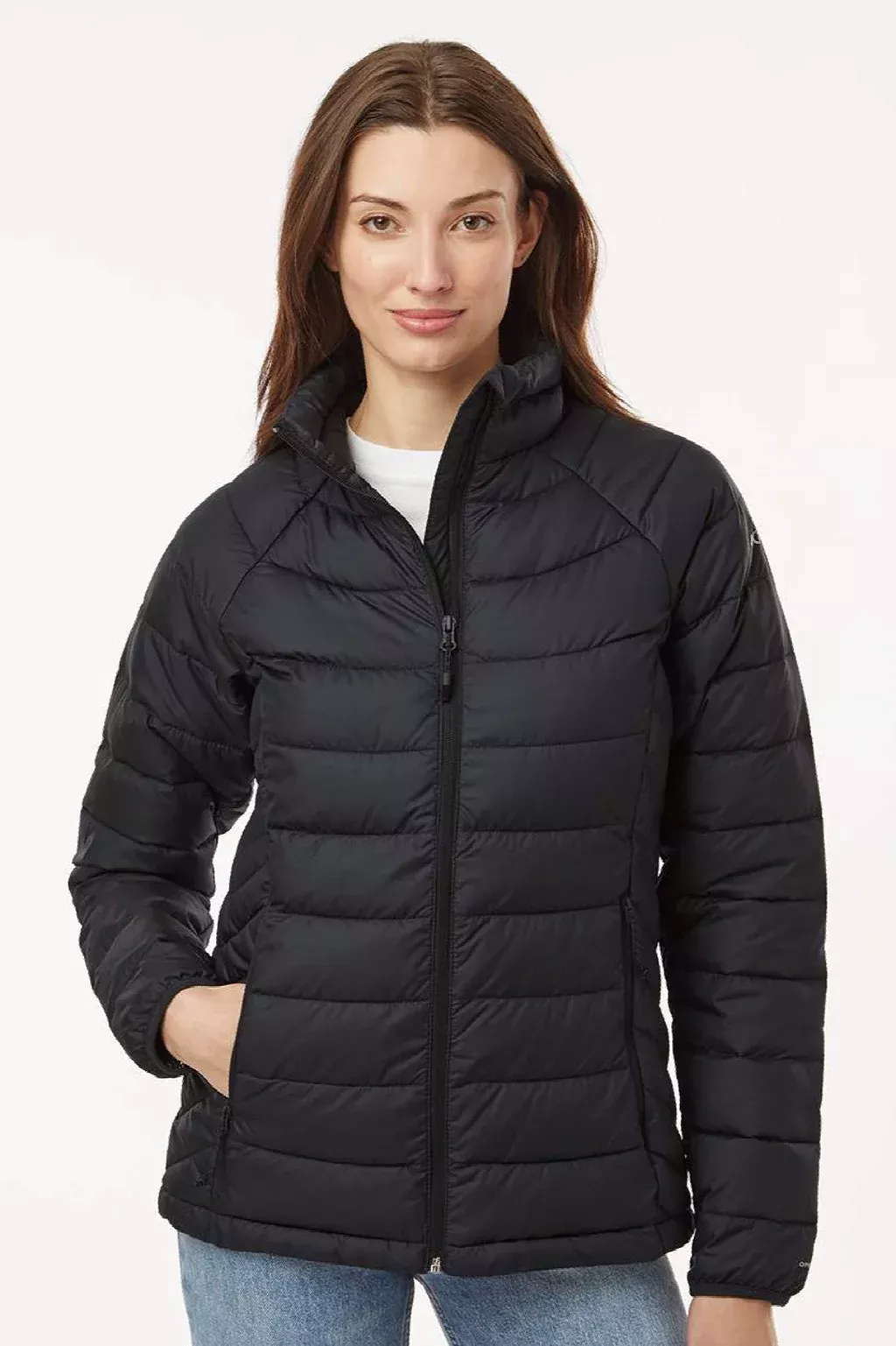 Columbia Womens Powder Lite II Water Resistant Full Zip Jacket - Black