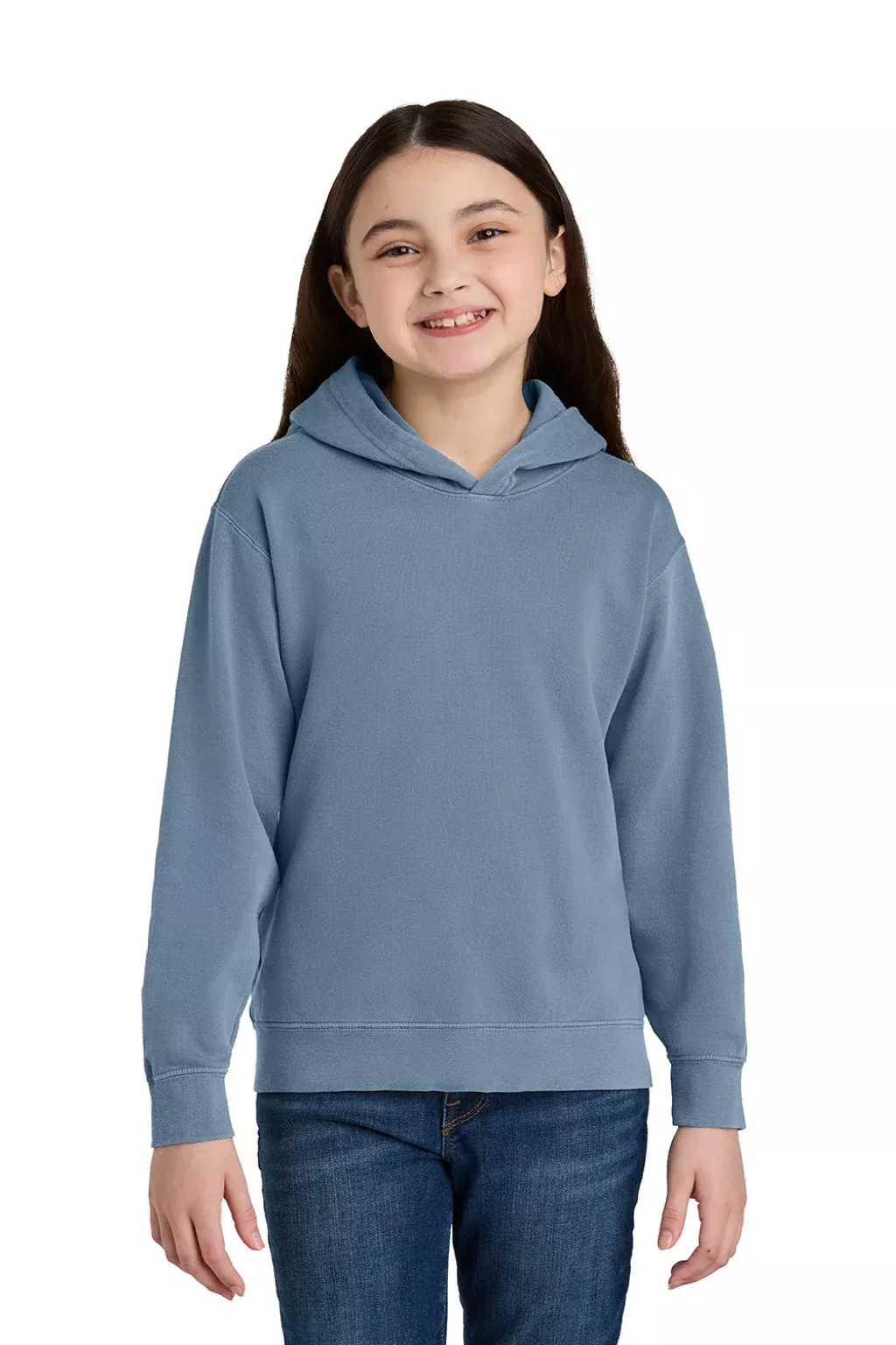 Comfort Colors Youth Hooded Sweatshirt Hoodie - Blue Jean