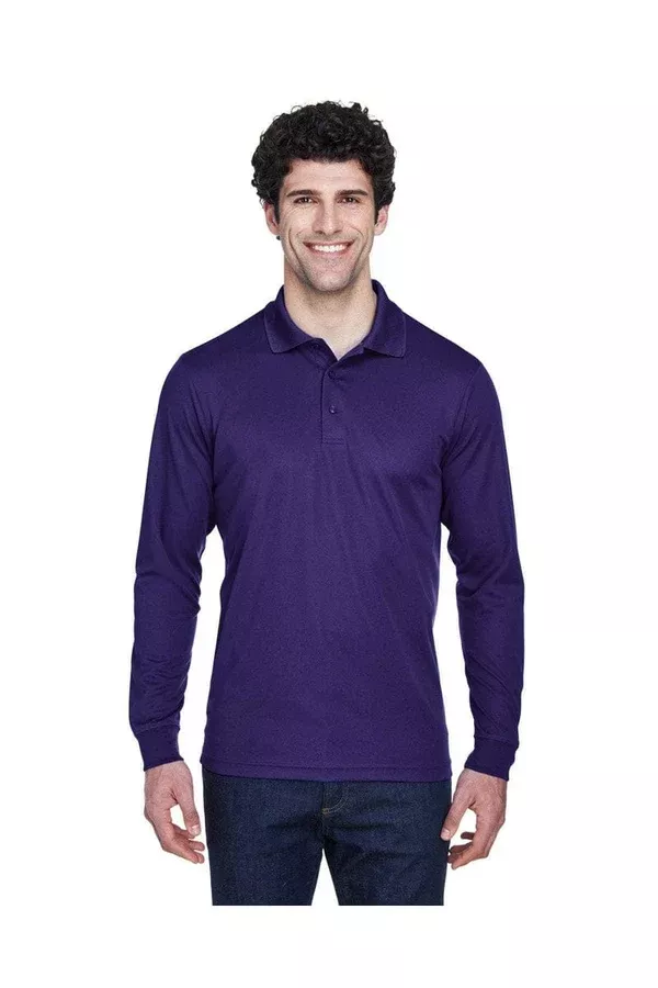 Core 365 88192 Men's Pinnacle Performance Long-Sleeve Pique Polo