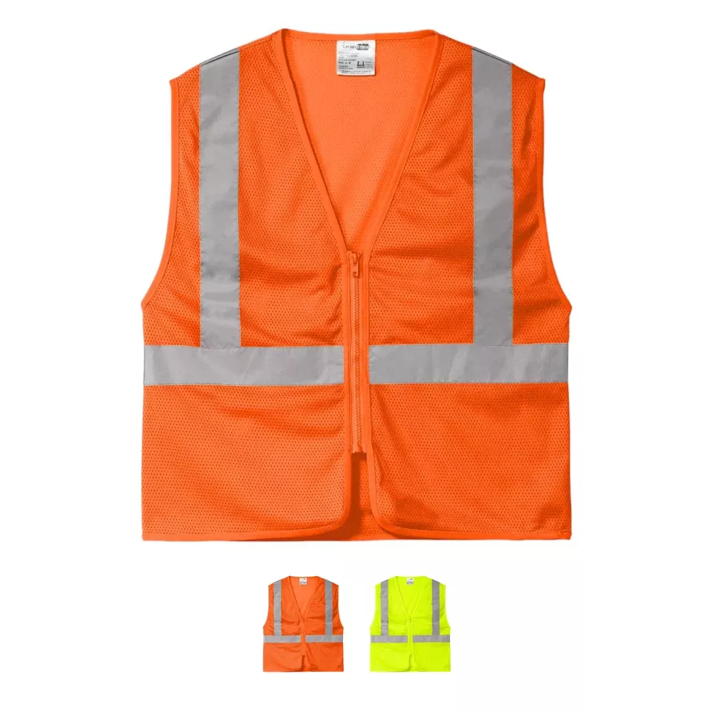 CornerStone ANSI 107 Class 2 Economy Mesh Zippered Vest. CSV101