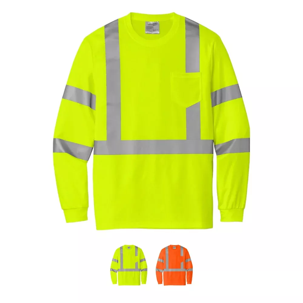 CornerStone ANSI 107 Class 3 Mesh Long Sleeve Tee CS203