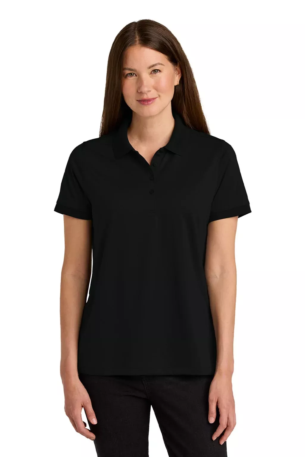 CornerStone Womens Workwear Pro Short Sleeve Polo Shirt - Black