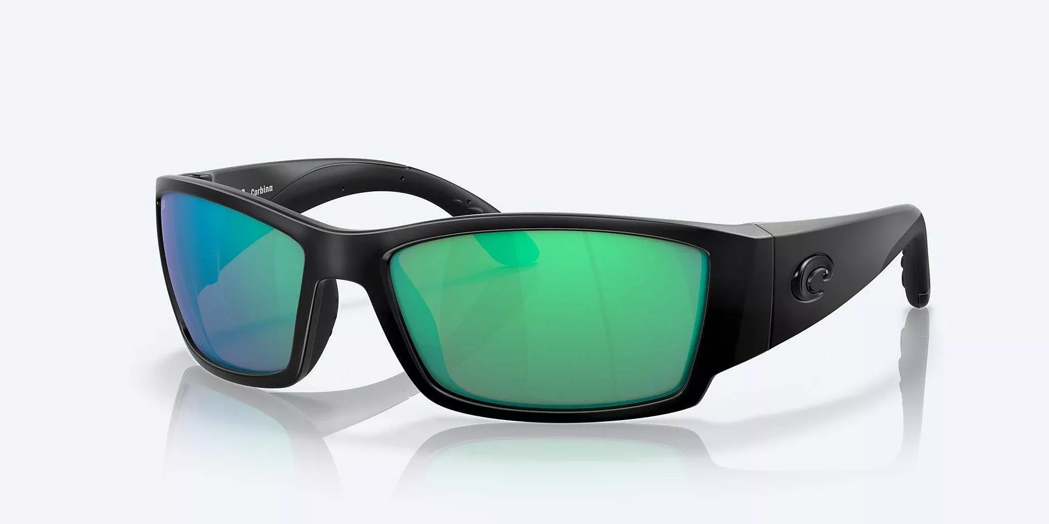 Costa Corbina Blackout Frame Sunglasses – Green Mirror 580G Lenses for Enhanced Vision and UV Protection