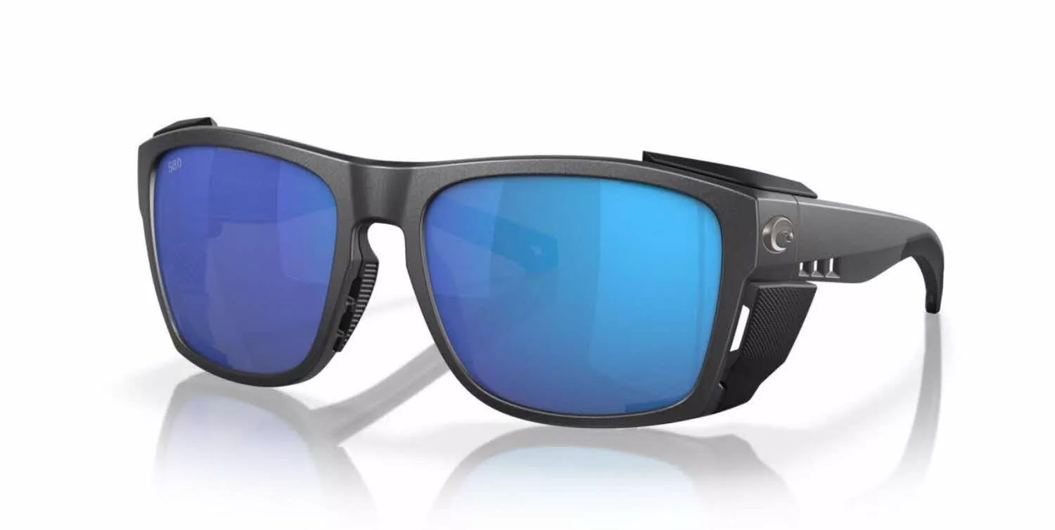 Costa King Tide 6 Black Pearl Sunglasses – Blue Mirror 580G Lenses for Enhanced Vision and UV Protection