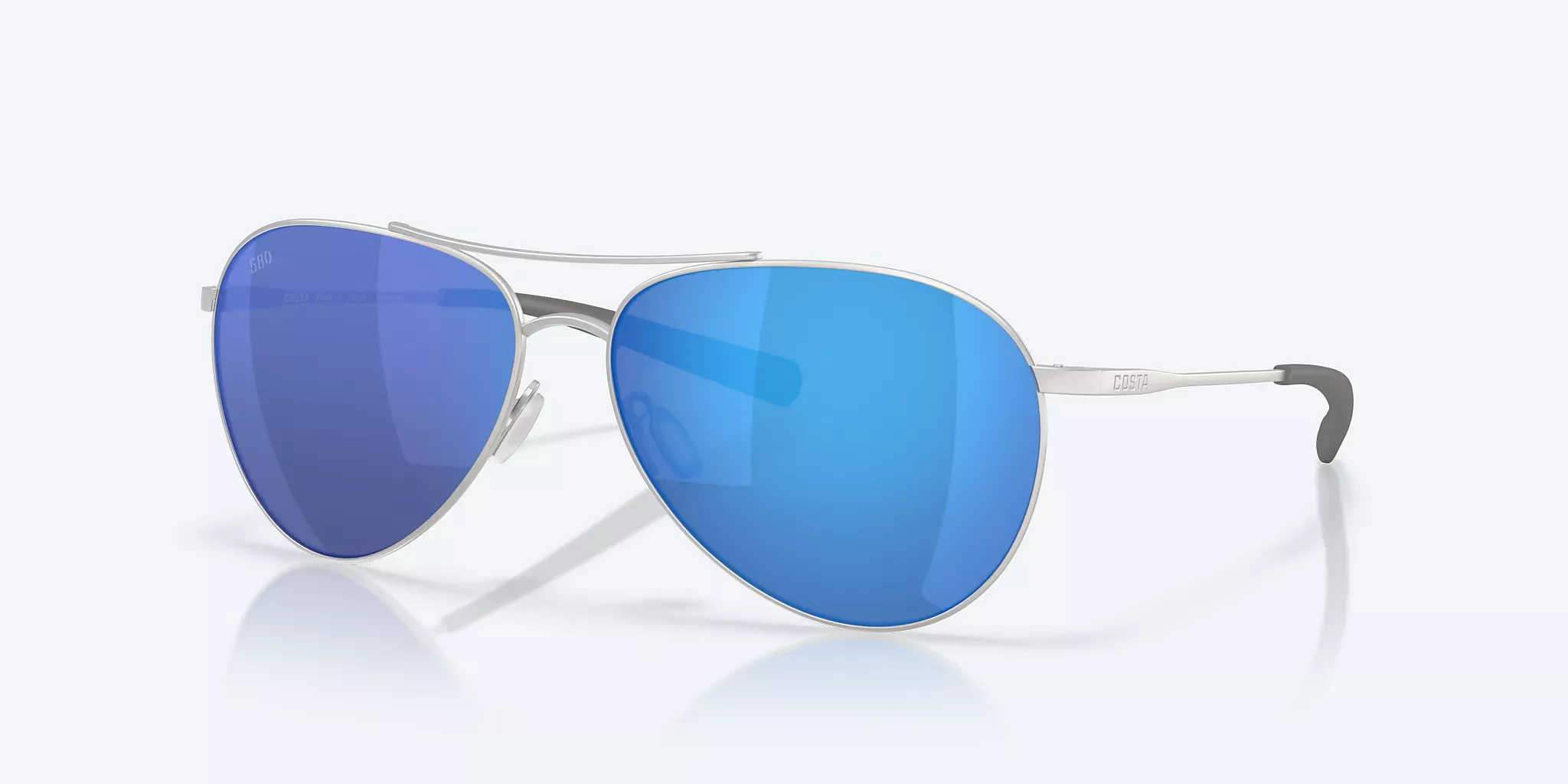 Costa Piper Polarized Aviator Sunglasses – Titanium Frame with 580 Lens Technology, Hydrolite Grip & 100% UV Protection