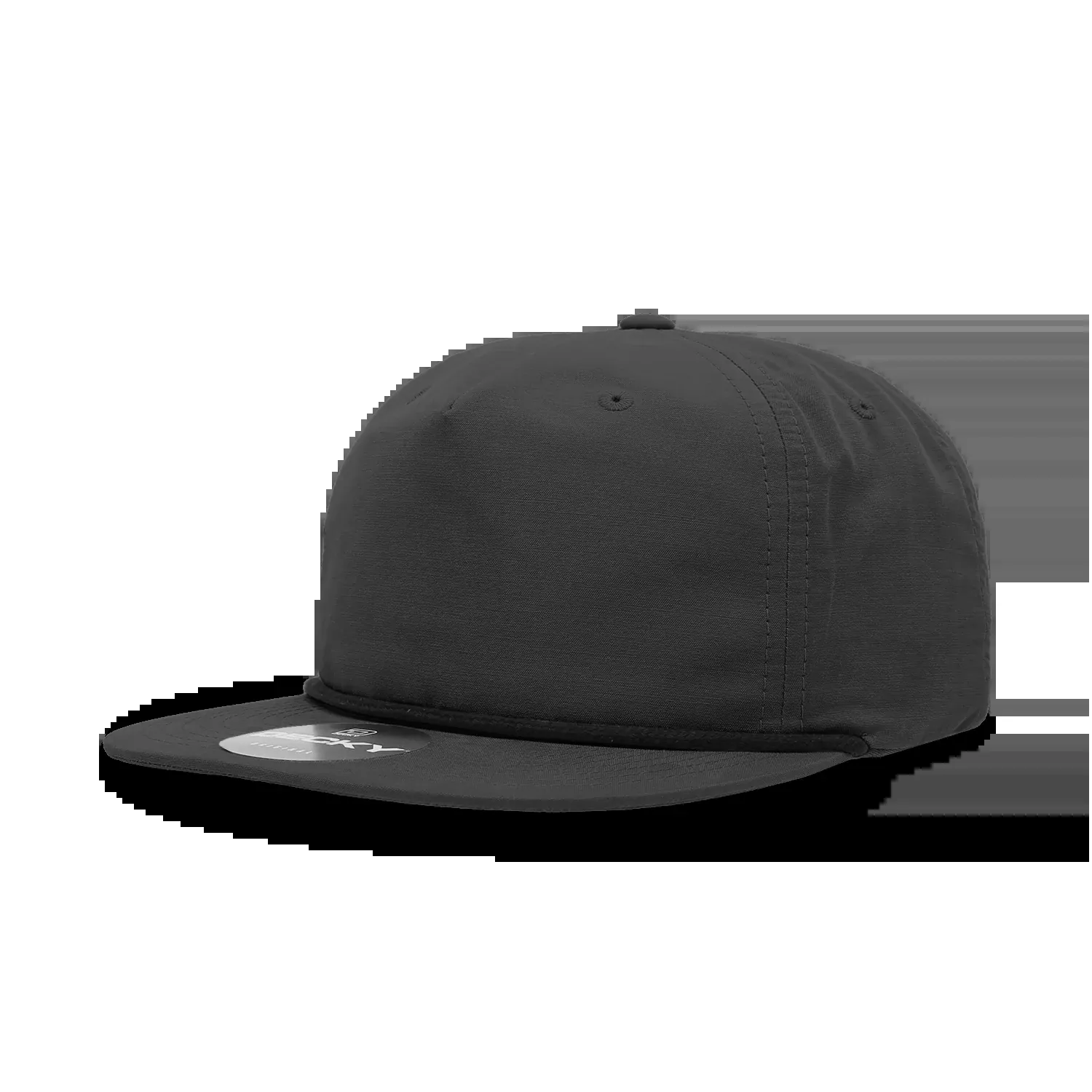Decky 6032 Classic Rope Hat 5 Panel Flat Bill Cap Snapback - Blank