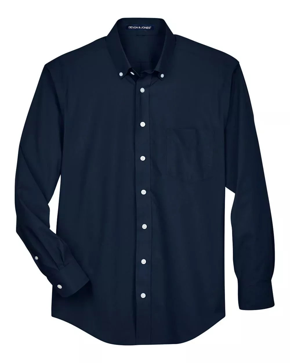 Devon & Jones Men's Crown Collection Broadcloth Woven Dress Shirt