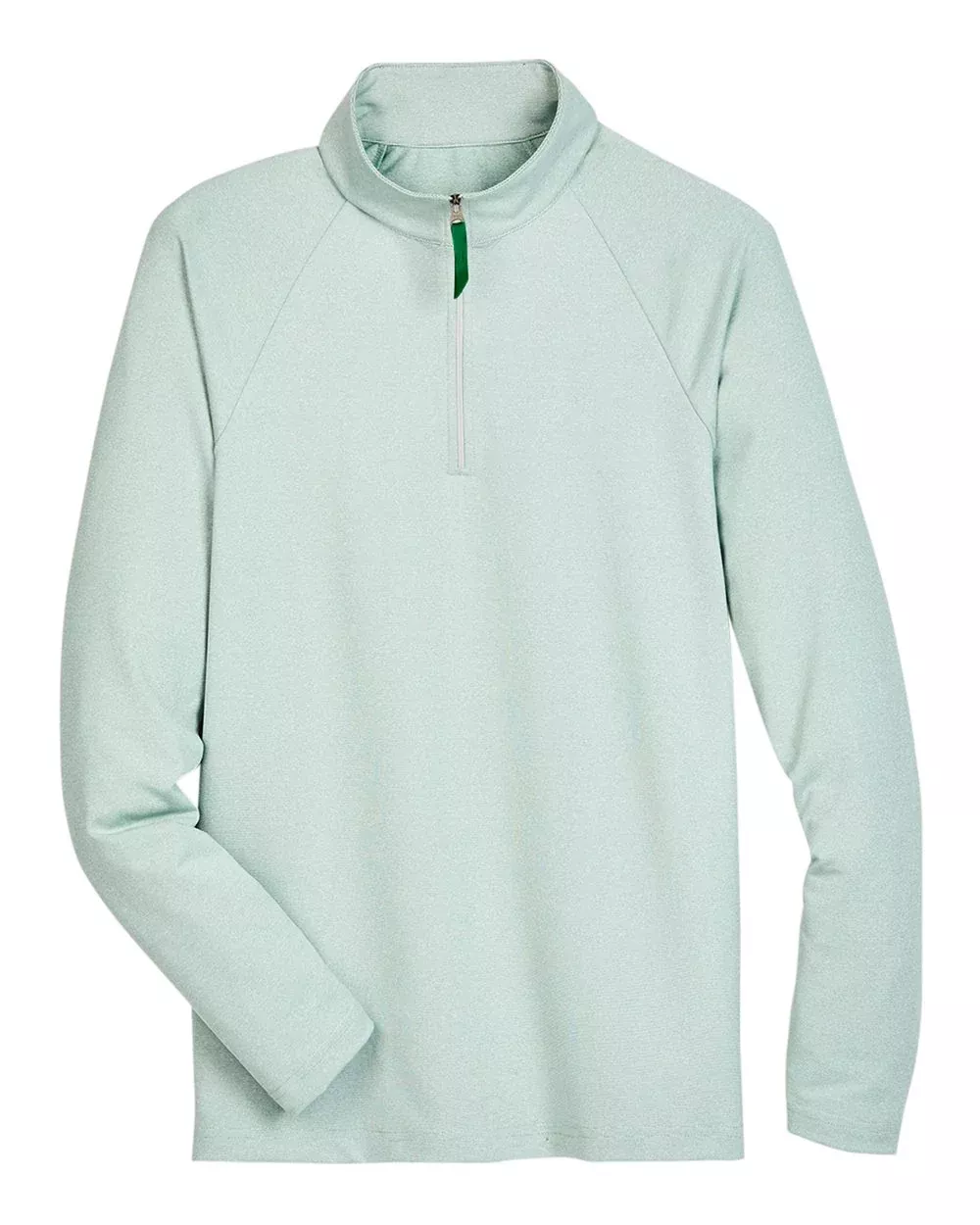 Devon & Jones Men's CrownLux Performance Clubhouse Micro-Stripe Quarter-Zip Pullover