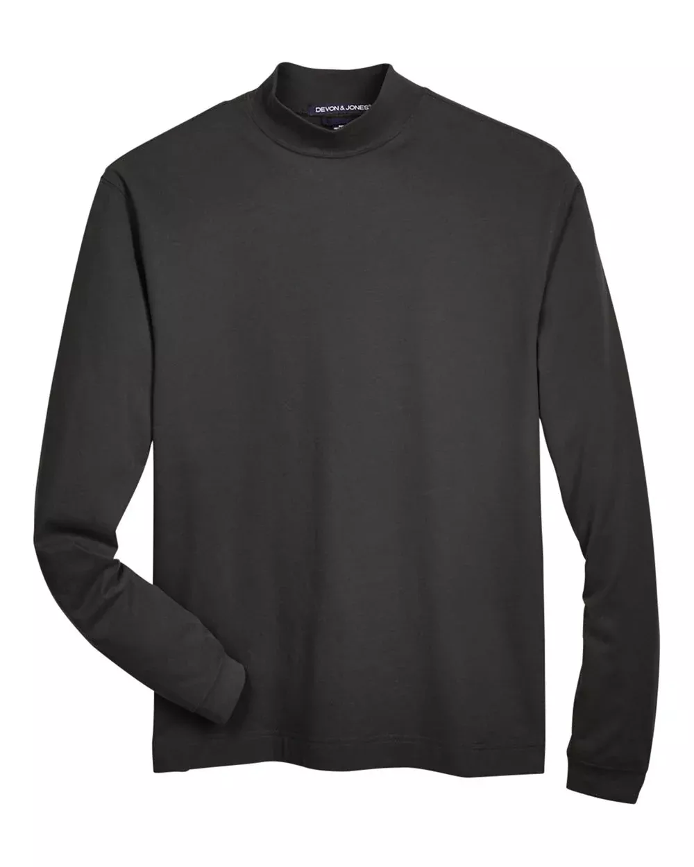 Devon & Jones Unisex Sueded Jersey Mock Neck T-Shirt