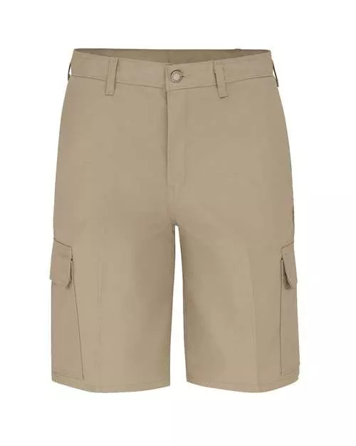 Dickies LR00EXT Men’s 11” Industrial Cargo Shorts (Extended Sizes) – 7.75 oz. 65/35 Polyester/Cotton Twill StayDark
