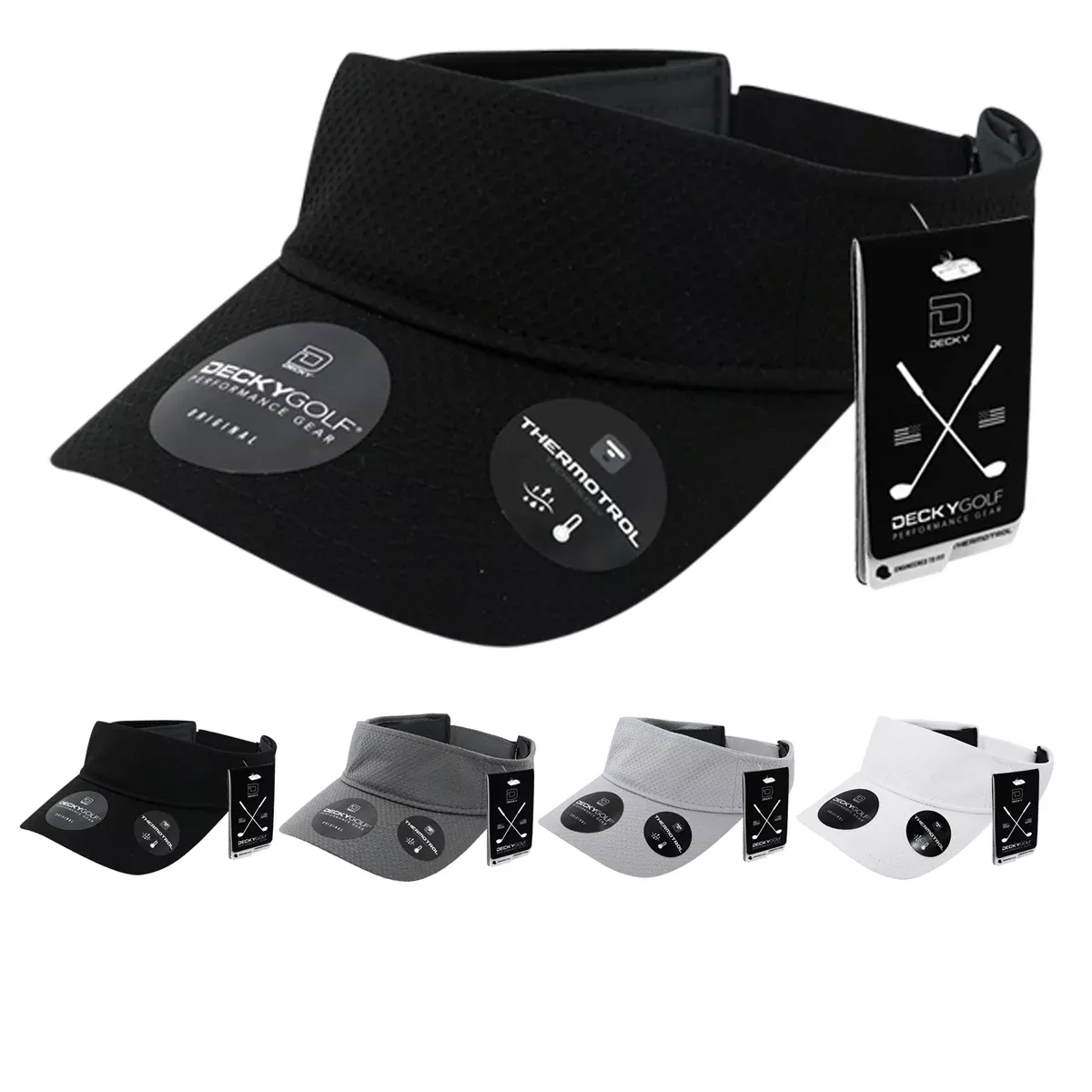 Dimple Pattern Sun Visor - Golf & Sports Cap - Decky 6204