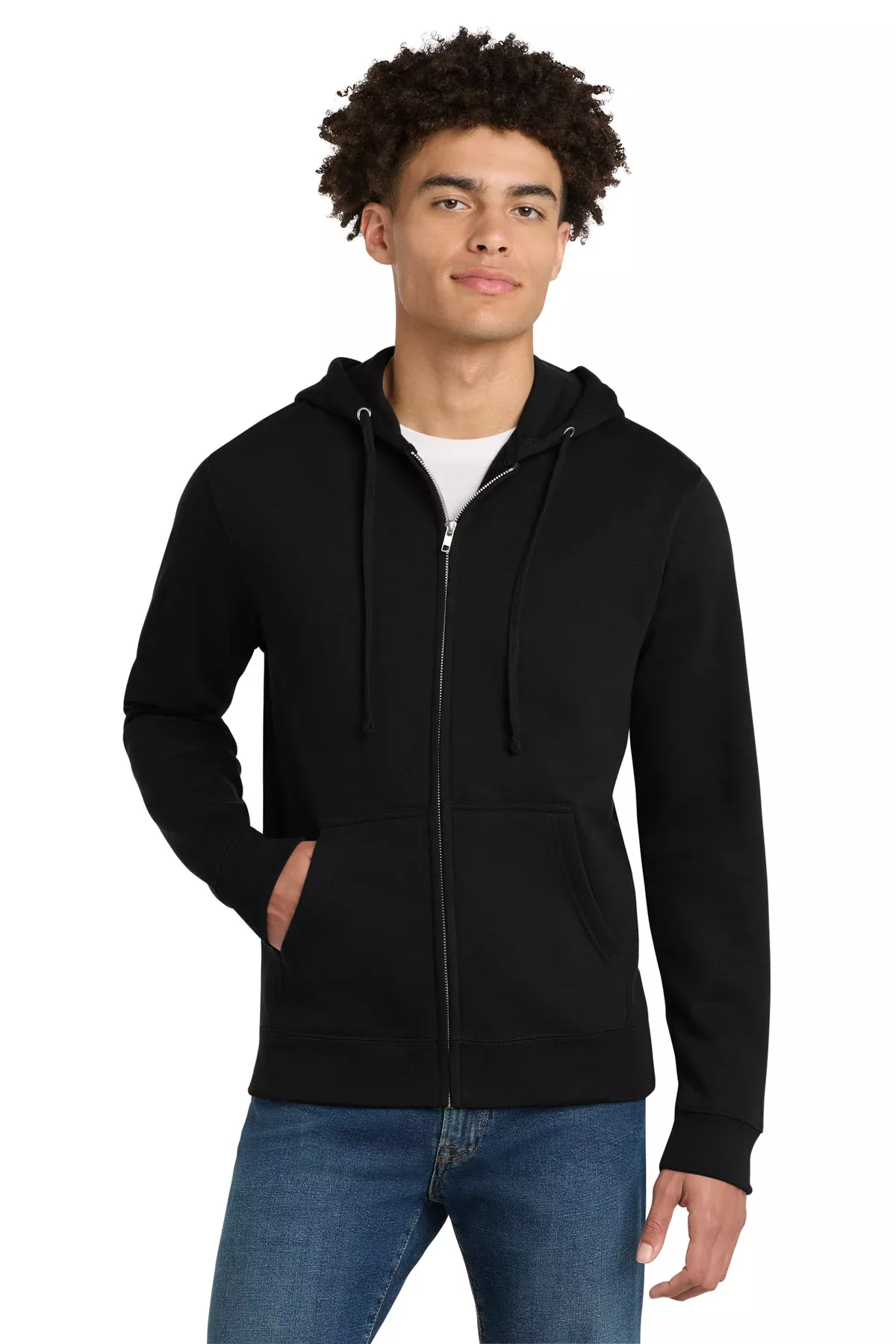 District DT6102 V.I.T. Fleece Full-Zip Hoodie