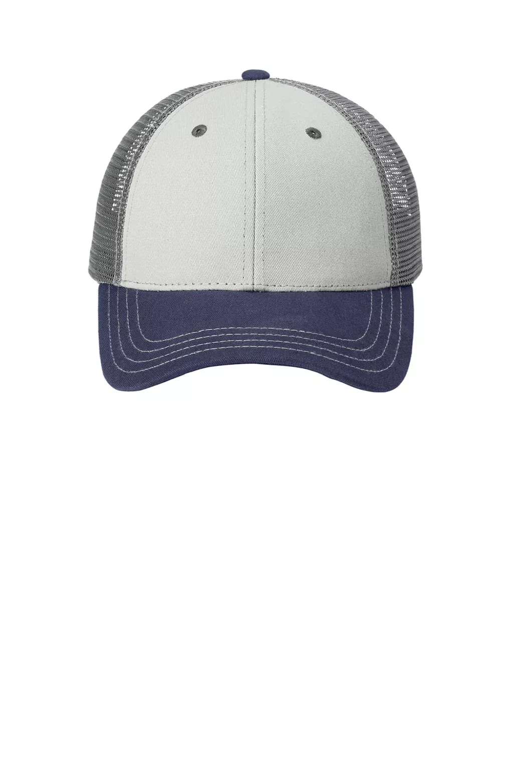 District Mens Adjustable Hat - Chrome Grey/New Navy Blue