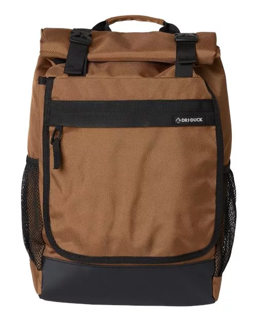 DRI DUCK 1410DD Roll Top Backpack – 1680D 100% Ballistic Nylon with Waterproof Membrane | 12.6L | 17” Laptop Compartment
